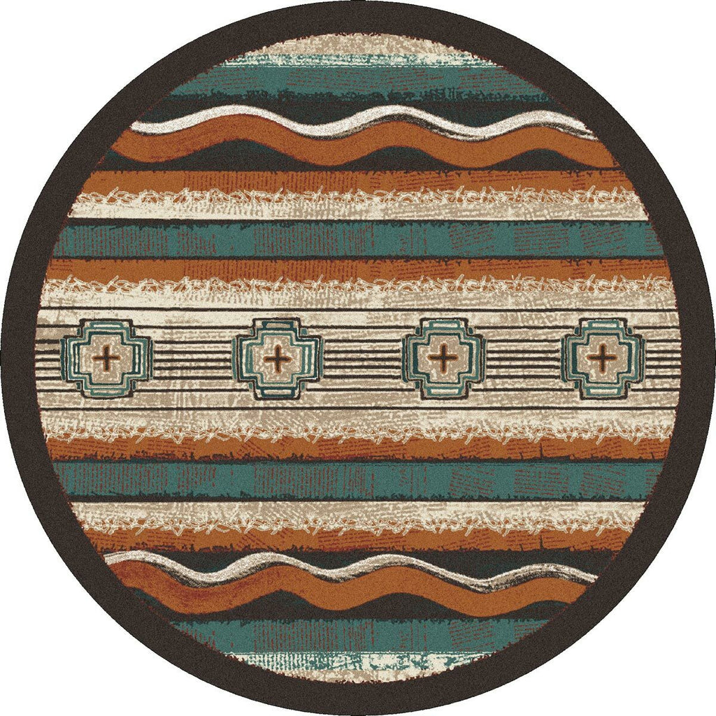 Three Travelers Rug - 8 Ft. Round