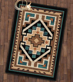 Aztec River Rug - 4 x 5
