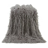 Mongolian Gray Faux Fur Throw - OUT OF STOCK UNTIL 08/24/2026