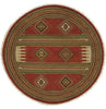 Pueblo Blocks Rug - 6 Ft. Round - OUT OF STOCK UNTIL 07/29/2026