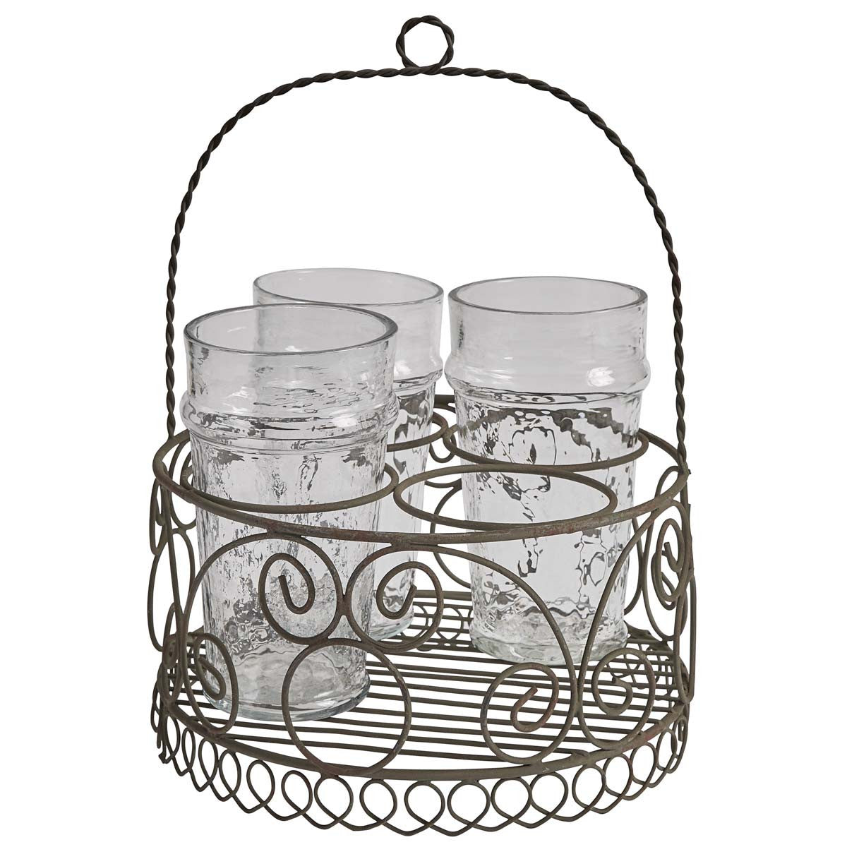 Wire Glass Caddy