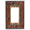 Vaquero Tooled Leather Rocker Plate