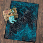 Bandera Turquoise Rug - 8 Ft. Round