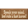 Ride A Fast Horse Wall Art