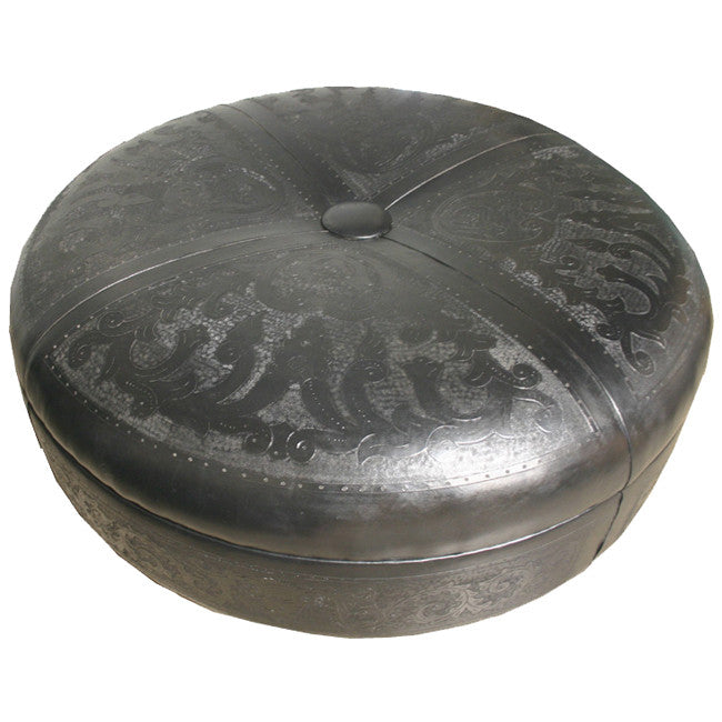 Black Super Jumbo Ottoman