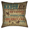 Cowboy Lifestyle 18 x 18 Outdoor Pillow