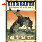 Cowgirls Rule Personalized Sign - 23 x 31