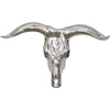 Polished Pewter Cow Skull