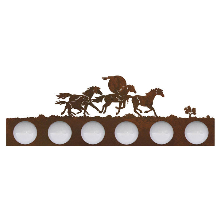 Wild Horses Vanity Light - 6 Light