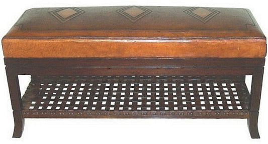 Tooled Leather Super Bench