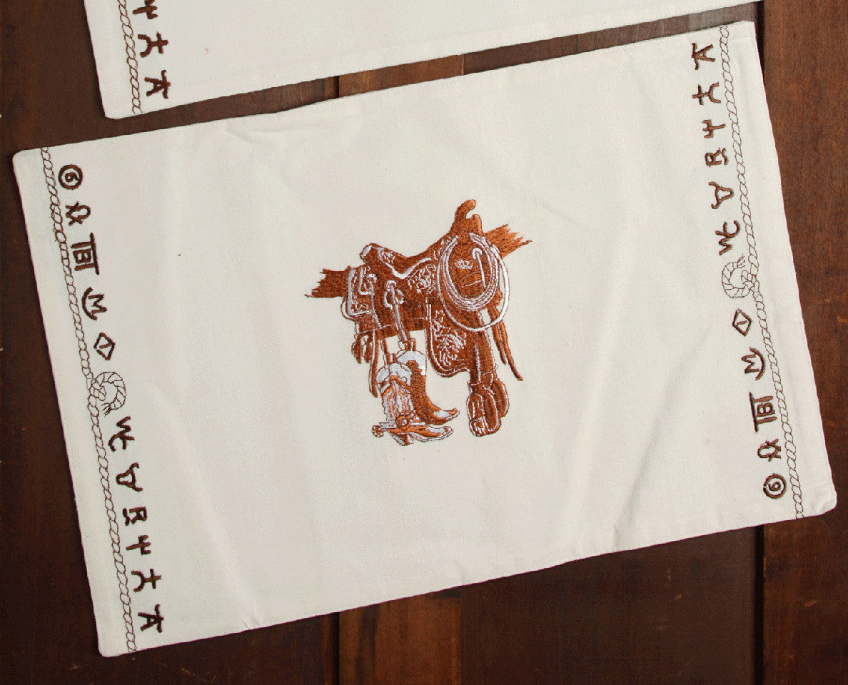 Boots & Saddle Placemats - Set of 4 - OUT OF STOCK UNTIL 07/10/2026