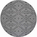 Chandler Black Indoor/Outdoor Rug - 8 Ft. Round - OUT OF STOCK UNTIL 09/18/2026