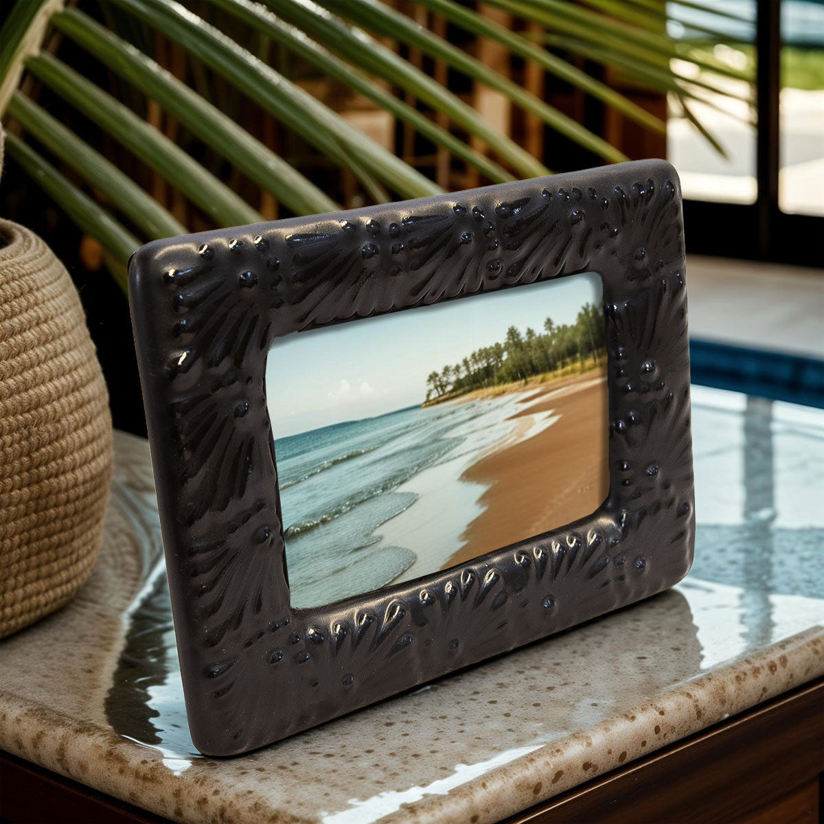 Midnight Talavera Photo Frame