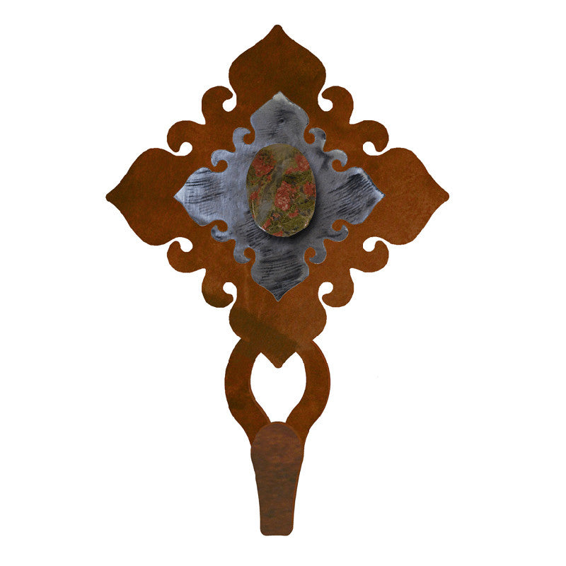 Unakite Stone Single Hook