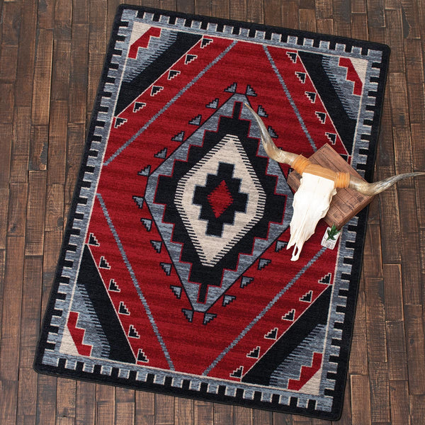 Crimson Canyon Rug - 4 x 5