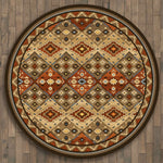 Buffalo Lodge Rug - 8 Ft. Round