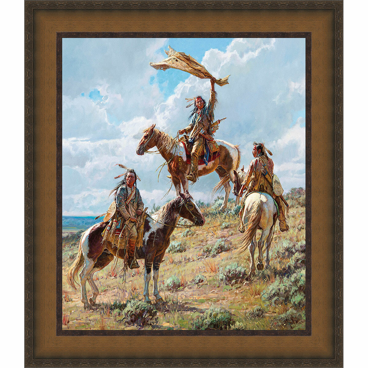 Native Signals Framed Canvas