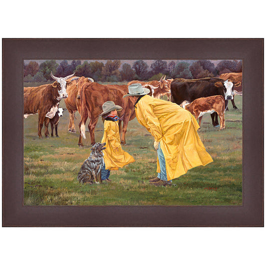 Cowboy Lessons Canvas Art