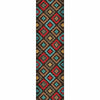 Diamond Dance Turquoise Rug - 2 x 8
