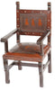 Spanish Heritage Arm Chair with Posse Back & Steer Seat