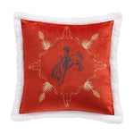 Marfa Campfire Bucking Bronco Pillow