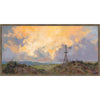 Western Windmill Framed Canvas