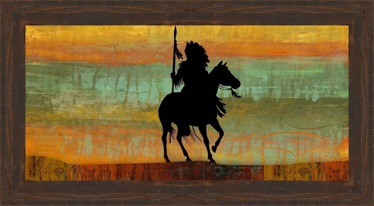 Sunset Chief Framed Canvas