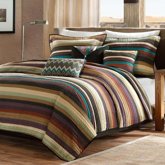 Sierra Stripe Coverlet Set - King/Cal King- SALE