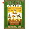 Cowboy Diner Personalized Sign - 28 x 38
