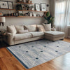 Crosspoint Blue Rug - 5 x 8