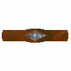 Desert Diamond Rug Rail with Turquoise - 18 Inch