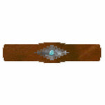 Desert Diamond Rug Rail with Turquoise - 18 Inch