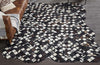 Cowhide Mosaic Rug - Black - 7 x 10