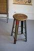 Wood and Recycled Metal Barstool
