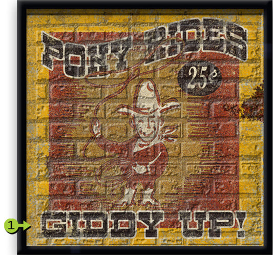 Pony Rides Personalized Framed Art