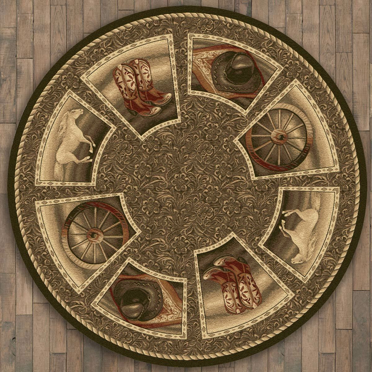 Western Home Rug - 8 Ft. Round