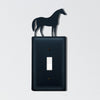 Wrought Iron Horse Single Switch Cover