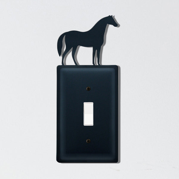 Wrought Iron Horse Single Switch Cover