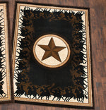 Lone Star Riders Black Rug - 8 x 10