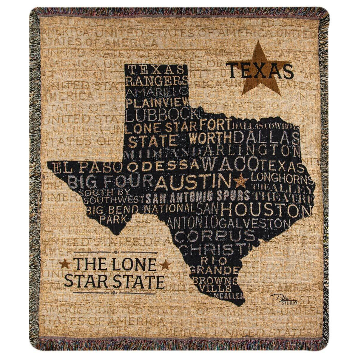 Texan Pride Tapestry Throw