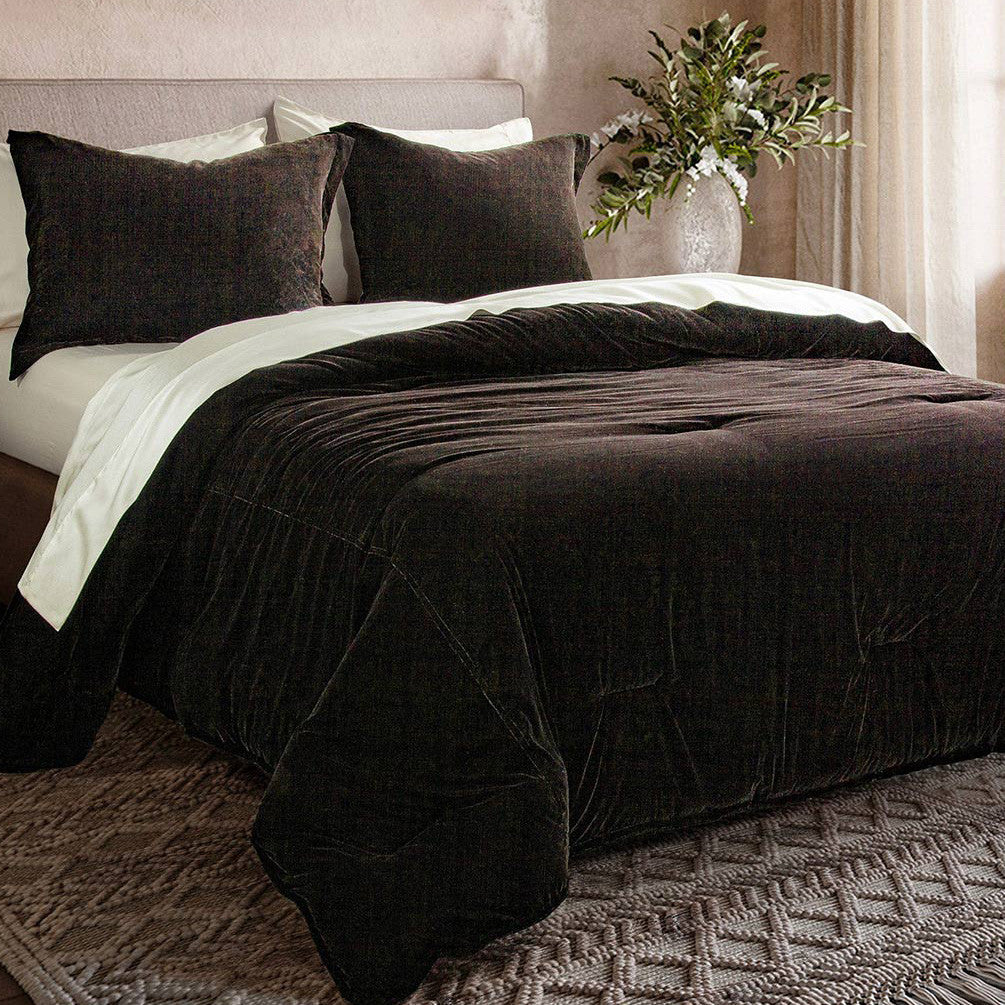 Cocoa Fields Velvet Comforter Set - Twin - OUT OF STOCK UNTIL 09/30/2026