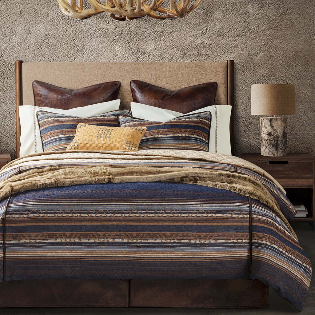 River Canyon Chenille Comforter Set - King