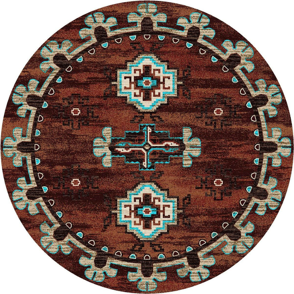 Bozeman Rust Rug - 8 Ft. Round