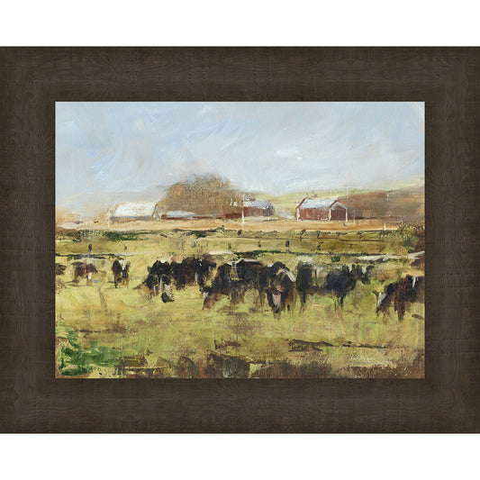 Hayfields II Framed Print