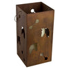 Rust Equestrian Candle Lantern - Large