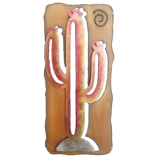 Sunset Cactus Rectangular Cutout Wall Art