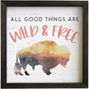 Wild & Free Bison Wall Art