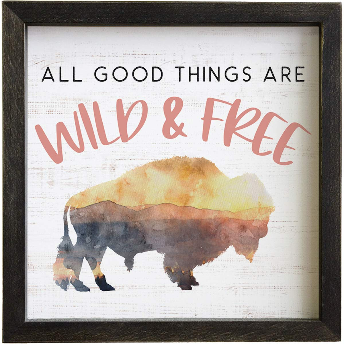 Wild & Free Bison Wall Art