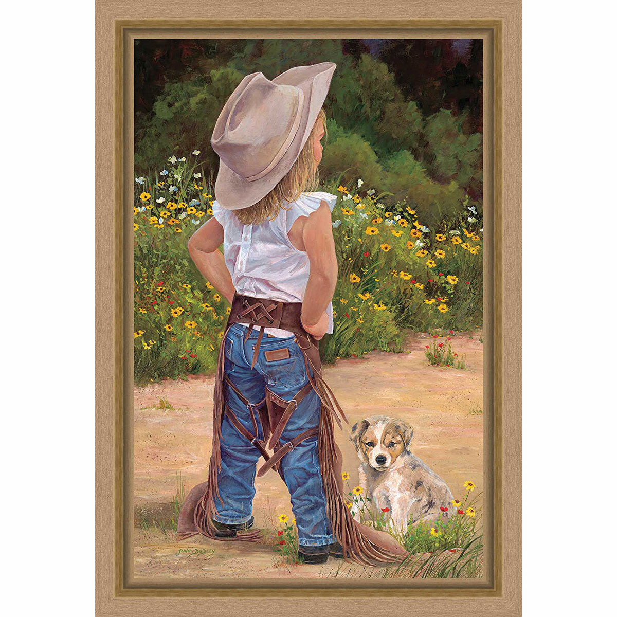 Cowgirl Attitude Framed Canvas