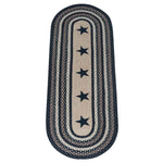 Midnight Sky Braided Rug - 2 x 6